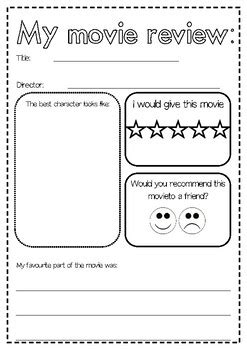 Film Review Template by Jake Roberts | TPT