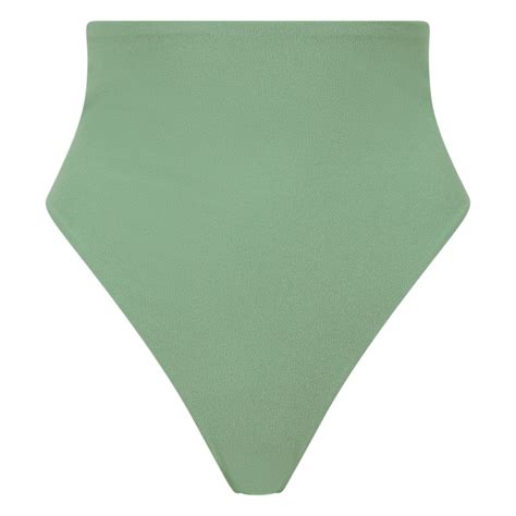 High Waist Bikini Bottom Green Blake Swimwear Wolf Badger