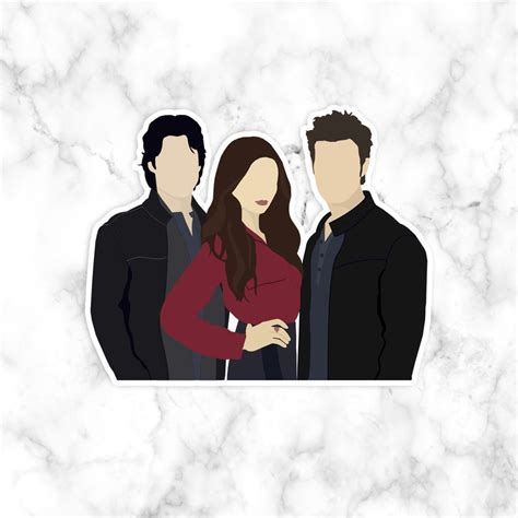 The Vampire Diaries Cast Laptop Sticker Decal Stickers Etsy