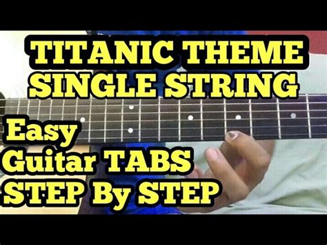 TITANIC Theme Guitar Tabs Lesson/Tutorial | SINGLE STRING | My heart ...