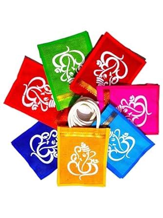 Anumala Jute Bags With Contrast Ganesh And Kolam Art Thamboolam And