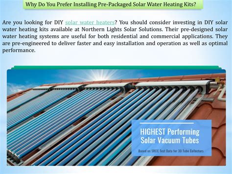 Ppt Solar Water Heating Kits Northern Lights Solar Solutions Powerpoint Presentation Id