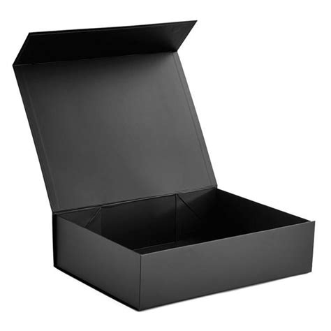 Luxury Black Book Shaped Rigid Cardboard Foldable T Box Custom Print Paper Clamshell Magnetic