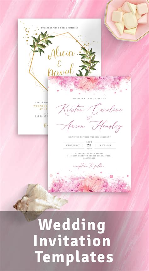 Free Printable Blank Wedding Invitation Templates Ptutee