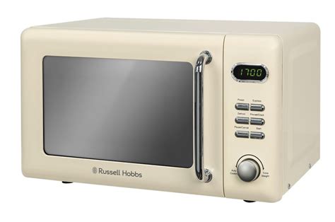 Russell Hobbs RHRETMD706C Retro Solo Digital Microwave 17 Litre 700W Cream