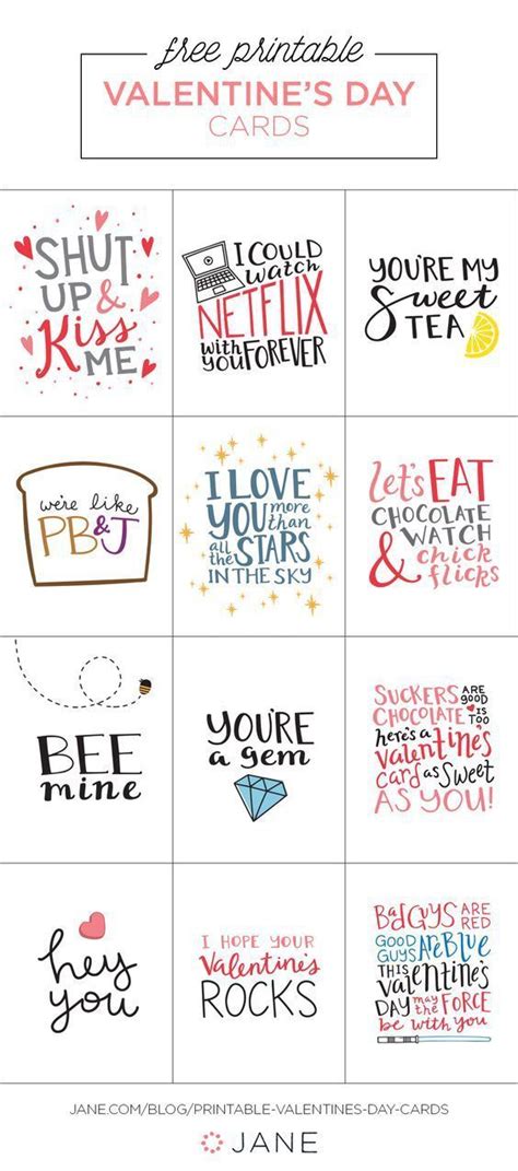 Make Your Own Valentine Card Printables