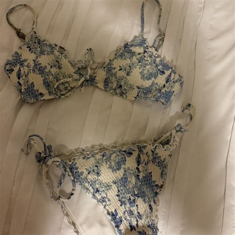 Hollister Floral Bikini Depop