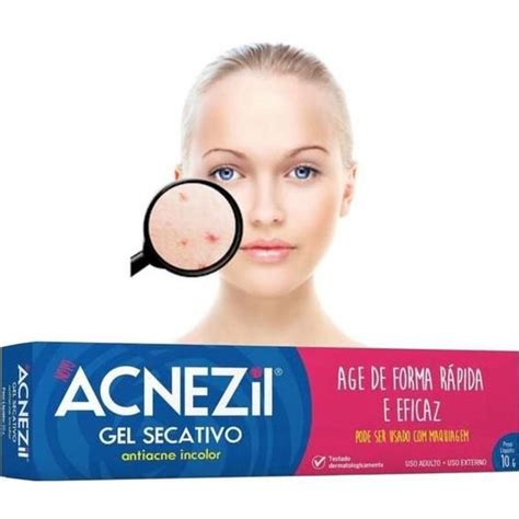 Acnezil Gel Secativo Cravos E Espinhas Acne G Cimed Antiacne