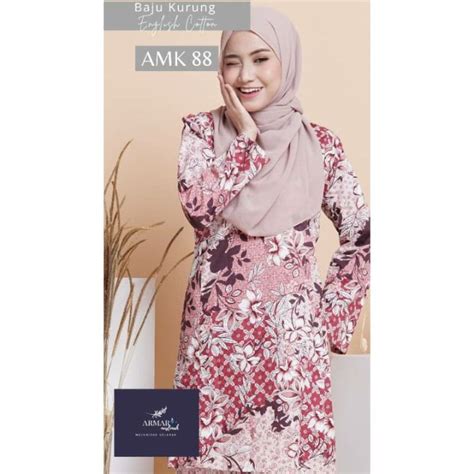 Baju Kurung Pesak Gantung English Cotton By Armar Muslimah Lazada