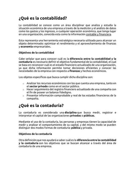 Diferencia Entre Contabilidad Y Contaduría Neilu Udocz