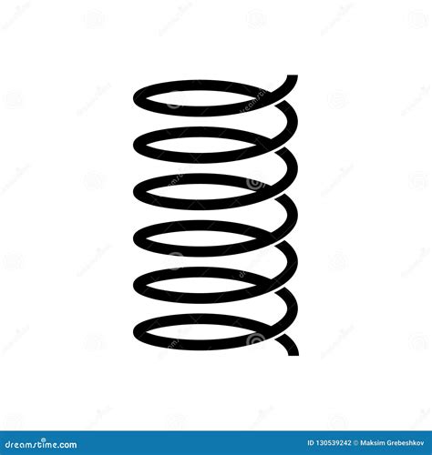 Spiral Spring Vector Icon Stock Illustration Illustration Of Logo