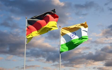 Premium Photo Beautiful National State Flags Of Germany And India