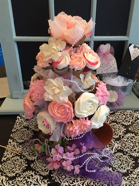 Bridal Wedding Cupcake Bouquet