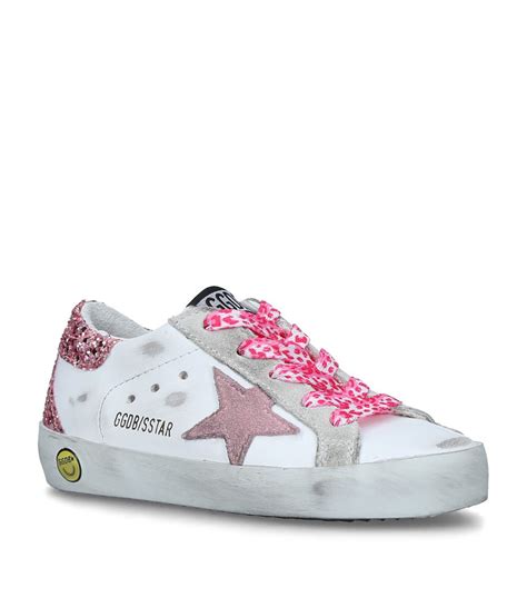 Golden Goose Pink Leather Superstar Sneakers Harrods UK