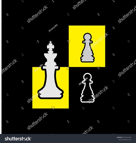 Illustration Chess Game Logo Vector Stock Vector (Royalty Free ...