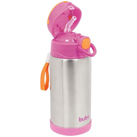 Garrafa Squeeze T Rmica Infantil Rosa Buba Ml Importados Lili