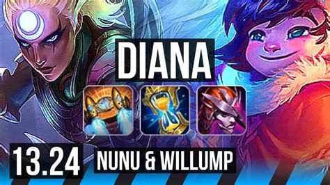 Diana Vs Nunu Mid Legendary Solo Kills Games Rank