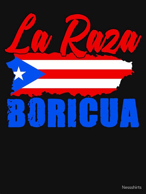 "La Raza Puerto Rican Race For A Boricua Pride Puertorriqueño" T-shirt ...