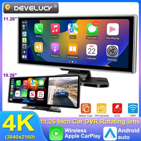 Cam Ra De Tableau De Bord K Dvr Sans Fil Carplay Et Android Auto