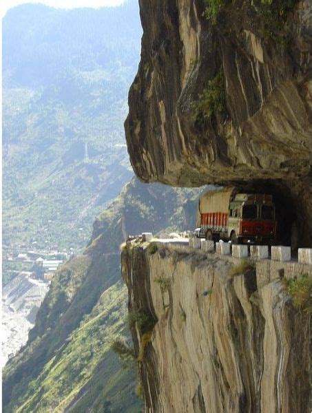 Cliff Road Peru Wonders Of The World Dangerous Roads Beautiful Places