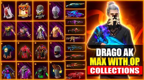 Today Free Fire Drago Ak Max Collectios Video All Evo Guns Skins Video