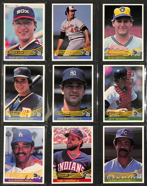 Lot Detail Donruss Baseball Card Set In Donruss Binder