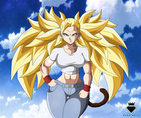 Chaya Ssj3 Remastered By Kingkenoartz Anime Dragon Ball Anime