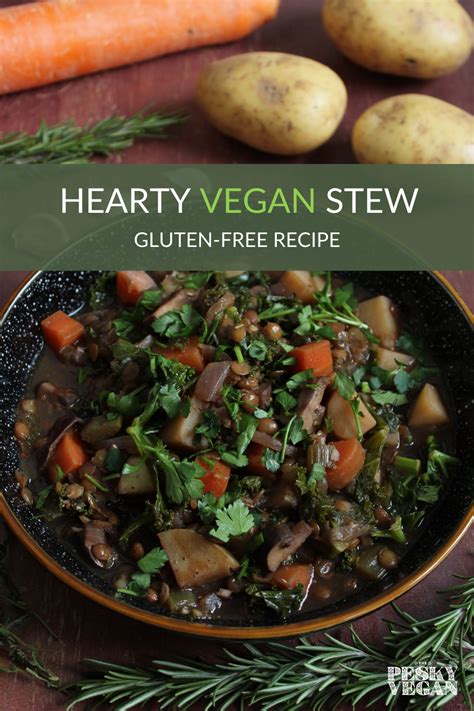 Hearty Vegan Stew One Pot Recipe Recipe Vegan Recipes Healthy