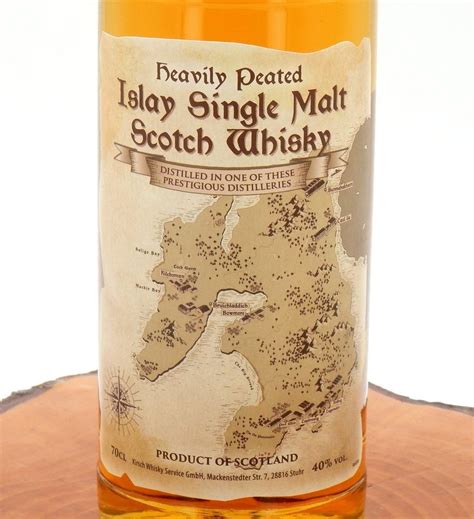 Map Of Islay Single Malt Scotch Whisky Heavily Peated 40