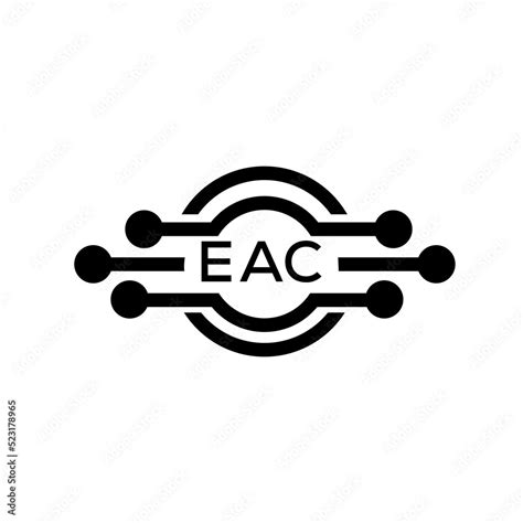 EAC letter logo. EAC best white background vector image. EAC Monogram ...