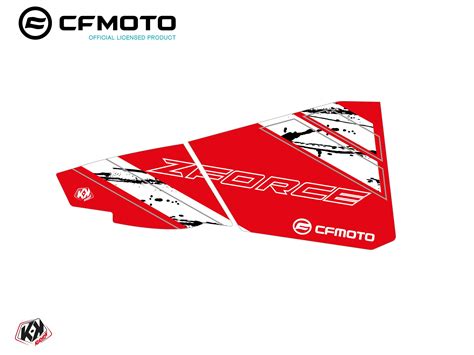 Graphic Kit Lower Half Doors Bpz Cf Moto Zforce Red