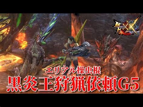 MHXX特殊許可 黒炎王狩猟依頼G5 エリアルx操虫棍ソロ Insect Glaive Solo AerialMHGU YouTube