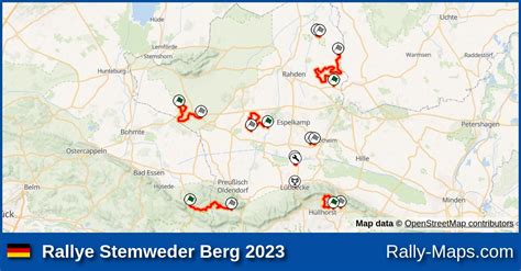 Streckenverlauf Rallye Stemweder Berg Drm Rallyekarte De