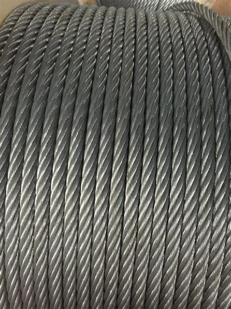 Galvanized Steel Wire Rope Cable 6X37 FC Iwrc Dry Type Wire Rope And