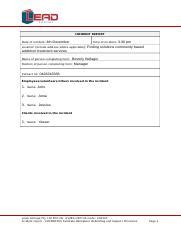 Task 3 Part B Incident Report Docx INCIDENT REPORT Date Of Incident