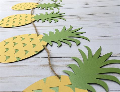 Pineapple Banner Tropical Party Banner Tutti Fruity Party Etsy