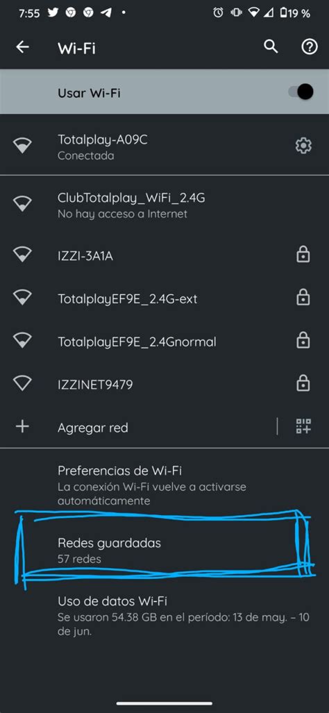 Cómo puedo ver las contraseñas de las redes WiFi guardadas en mi celular