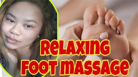 Foot Massage Relaxing Self Foot Massage Howto Youtube