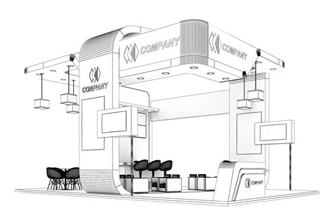 Exhibition Stand Booth Stall X M Height Cm Side Open D