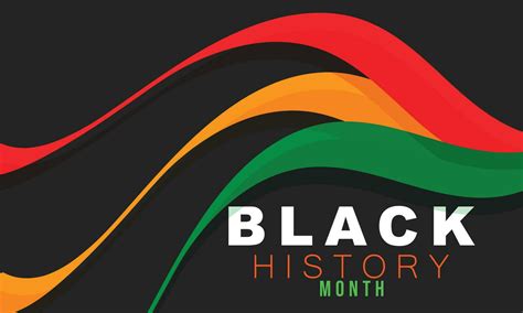 National Black History Month Background Banner Card Poster