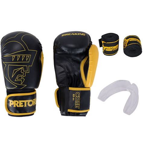 Kit De Boxe Pretorian Bandagem Protetor Bucal Luvas De Boxe Core