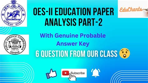 OES II Group B Exam 2022 Education Paper Analysis With Probable