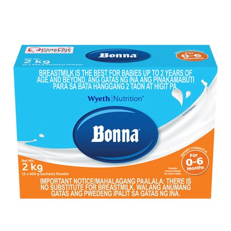 Bonna Infant Formula For 0 To 6 Months 2kg 400g X 5