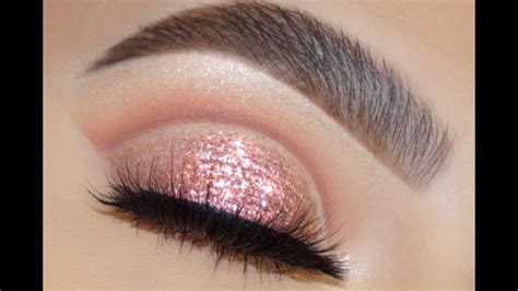 Classic Pink Glitter Eye Makeup Tutorial Youtube