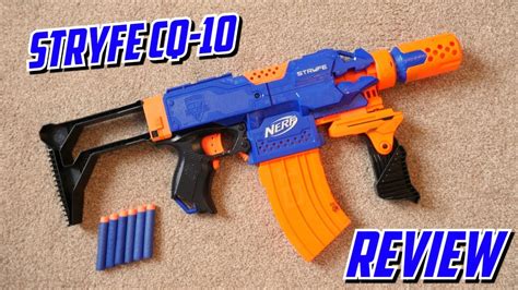 Nerf N Strike Elite Stryfe CQ 10 Unboxing Review Range Test YouTube