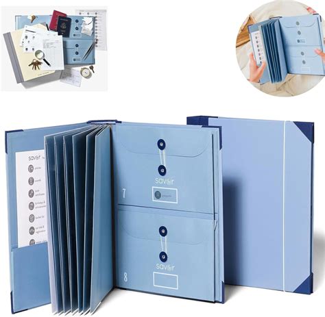 Folio Folders With Pockets Accordion File Organizer For Paper Bill