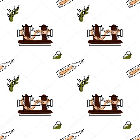 vector contur patron color sin costuras tema crucero por mar vector de