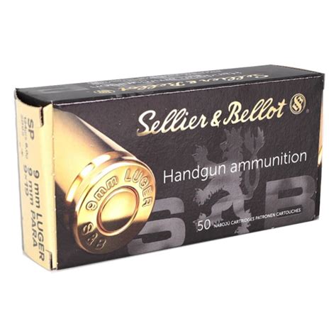 Sellier Bellot 9mm Luger 124 Grain Soft Point