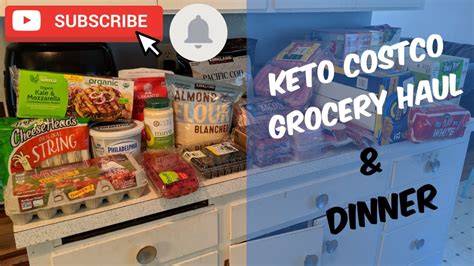 Keto Costco Grocery Haul Organic Kale Mozzarella Chicken Burger