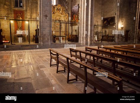 Interior cathedral girona catalonia spain hi-res stock photography and ...